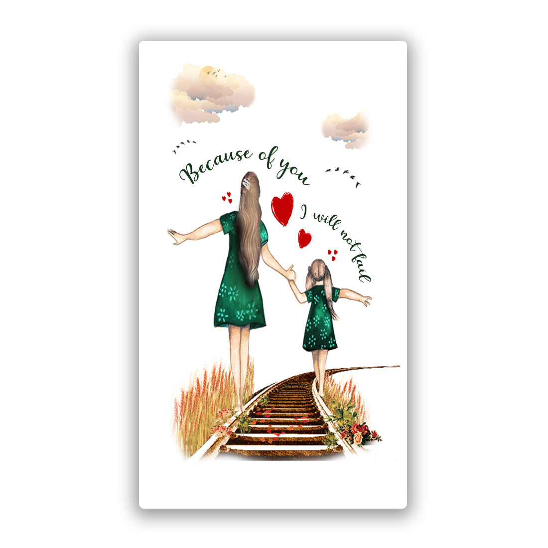 Mother Love with Daughter Tattoo Temporary Body Tattoo