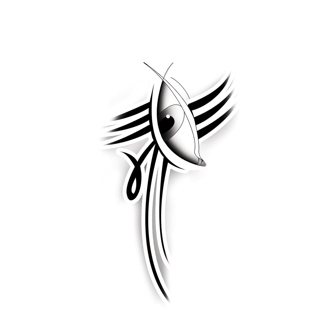 My Body Under A Devil New Temporary Tattoo Waterproof For Male and Female Temporary Body Tattoo