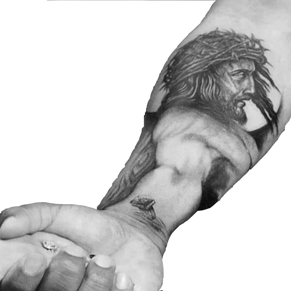 Jesus Hand Tattoo Design Waterproof Boys and Girls Temporary Body Tattoo