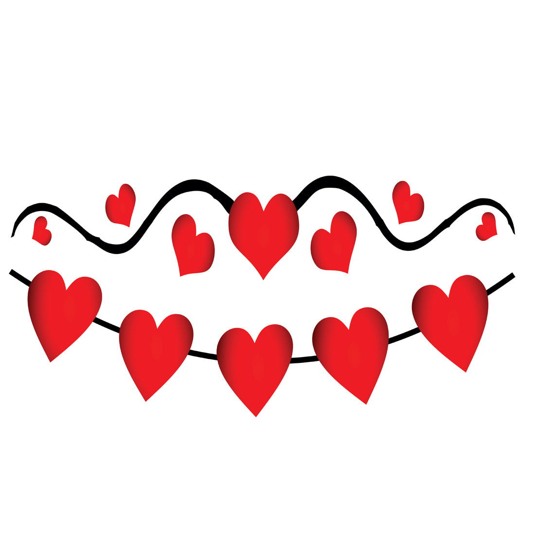 Love Heart with Line Tattoo Sticker Waterproof For Men and Women Temporary Body Tattoo
