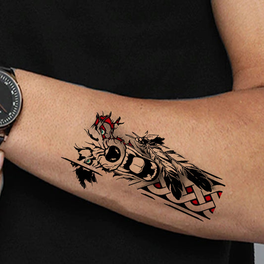 Tiger Tattoo Animal Waterproof Boys and Girls Temporary Tattoo