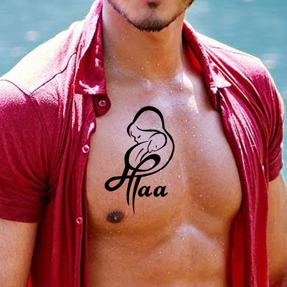 mom mother baby Hindi Body Tattoo Waterproof For Boys and Girls Temporary Body Tattoo - Temporarytattoowala