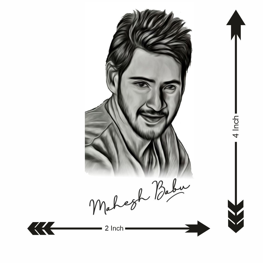 Mahesh Babu Tattoo Actors Waterproof Men and Women Temporary Body Tattoo