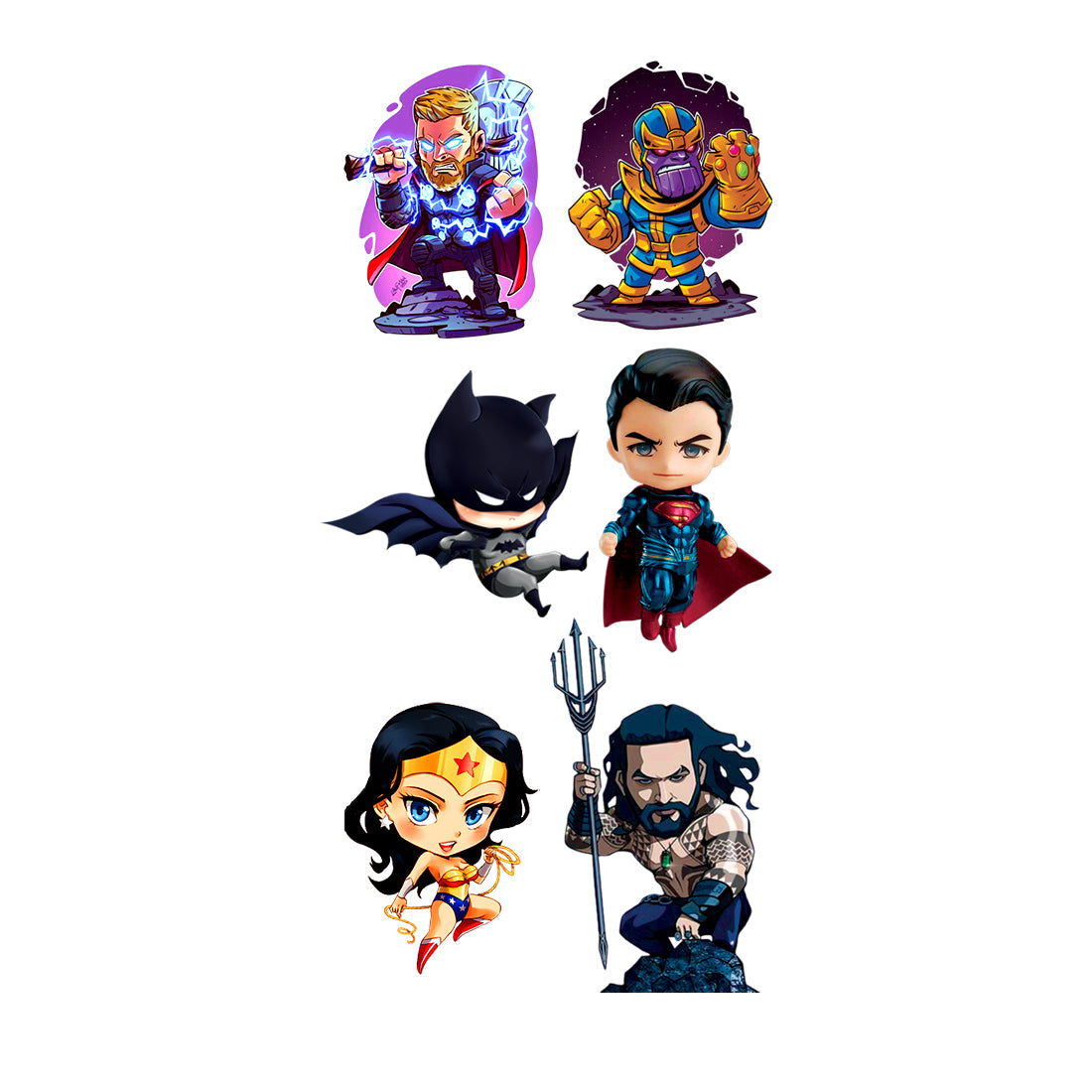 Kids Superhero Tattoo Marvel Thonas, Batman, Superman, Super Girls, Waterproof Temporary Body Tattoo
