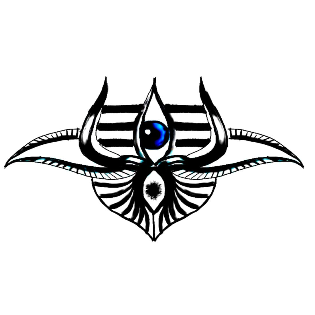 Shiva Eye Design Men Women Waterproof Temporary Body Tattoo