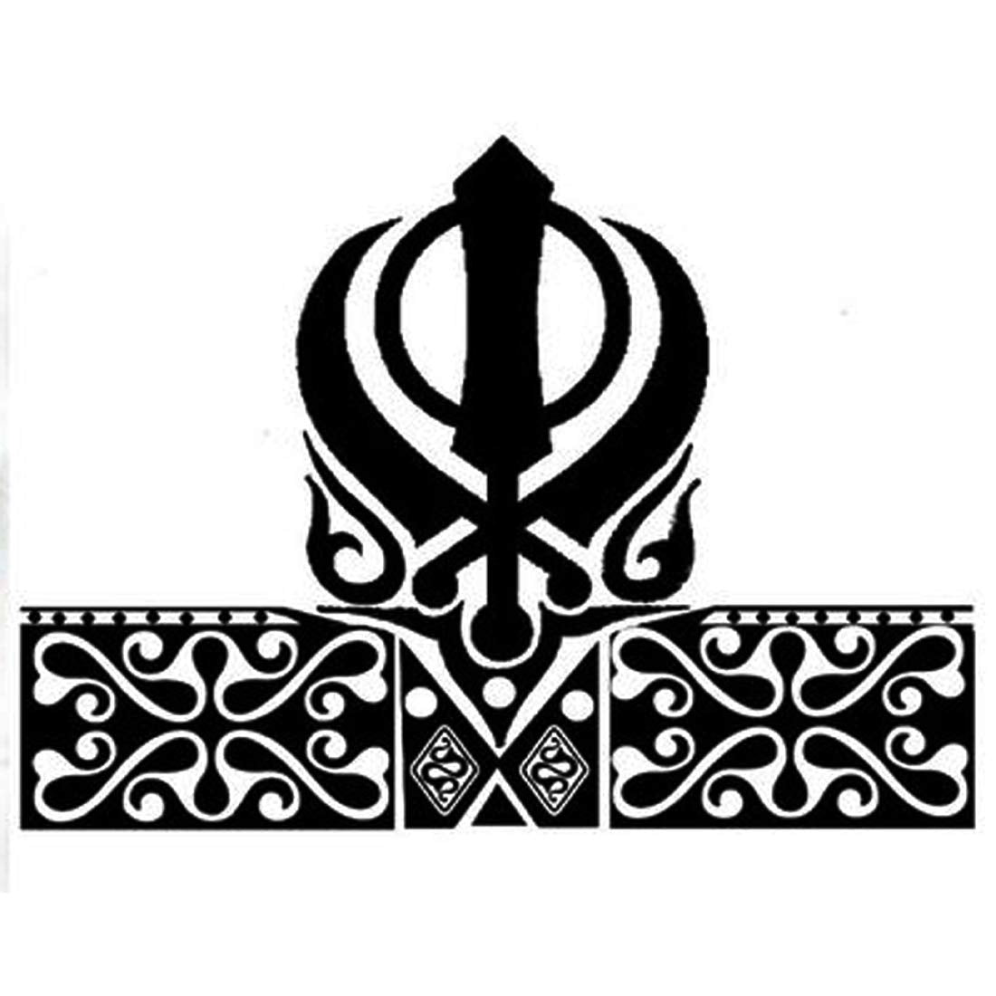 Sikh Logo Tattoo Waterproof Male and Female Temporary Body Tattoo - Temporarytattoowala