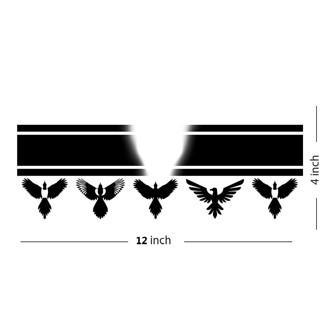 Tempoary Tattoowala Full Round Hand Birds Tattoo Waterproof Temporary Body Tattoo