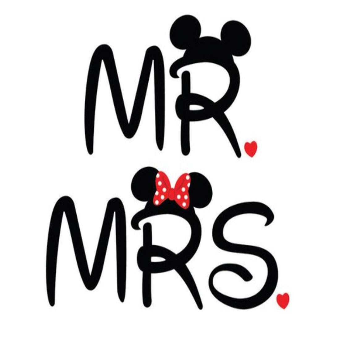 Mr Mrs Husband Wife Couple Body Tattoo Waterproof Male and Female Temporary Body Tattoo - Temporarytattoowala