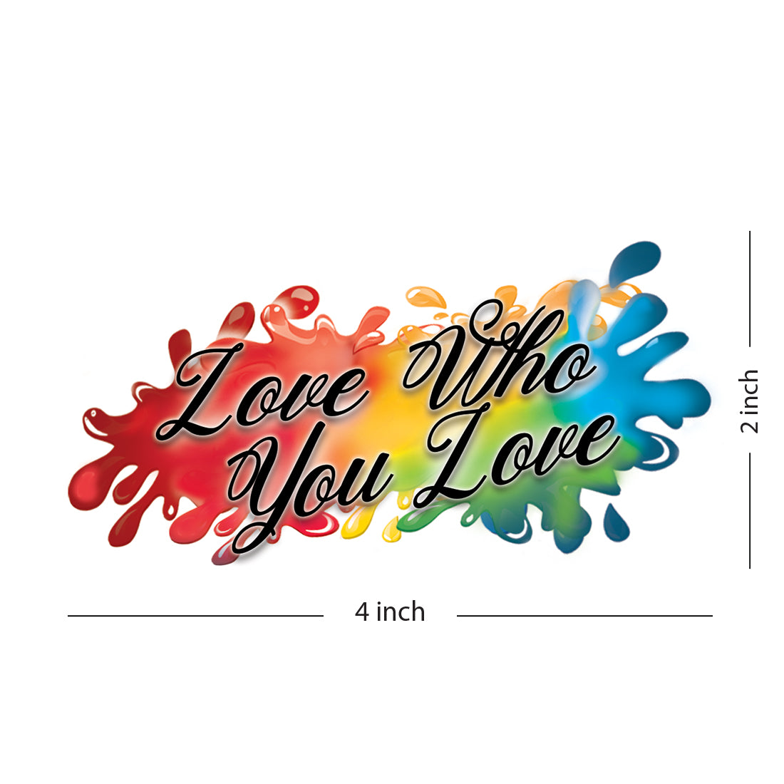 Love You Love Who Design Temporary Tattoo Waterproof For Male and Female Temporary Body Tattoo