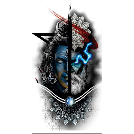 Temporary Tattoowala Shiva Tattoo Men Women Waterproof Temporary Body Tattoo