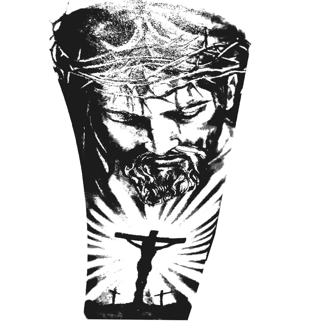 Temporary Tattoowala Jesus God Men and Women Waterproof Temporary Body Tattoo
