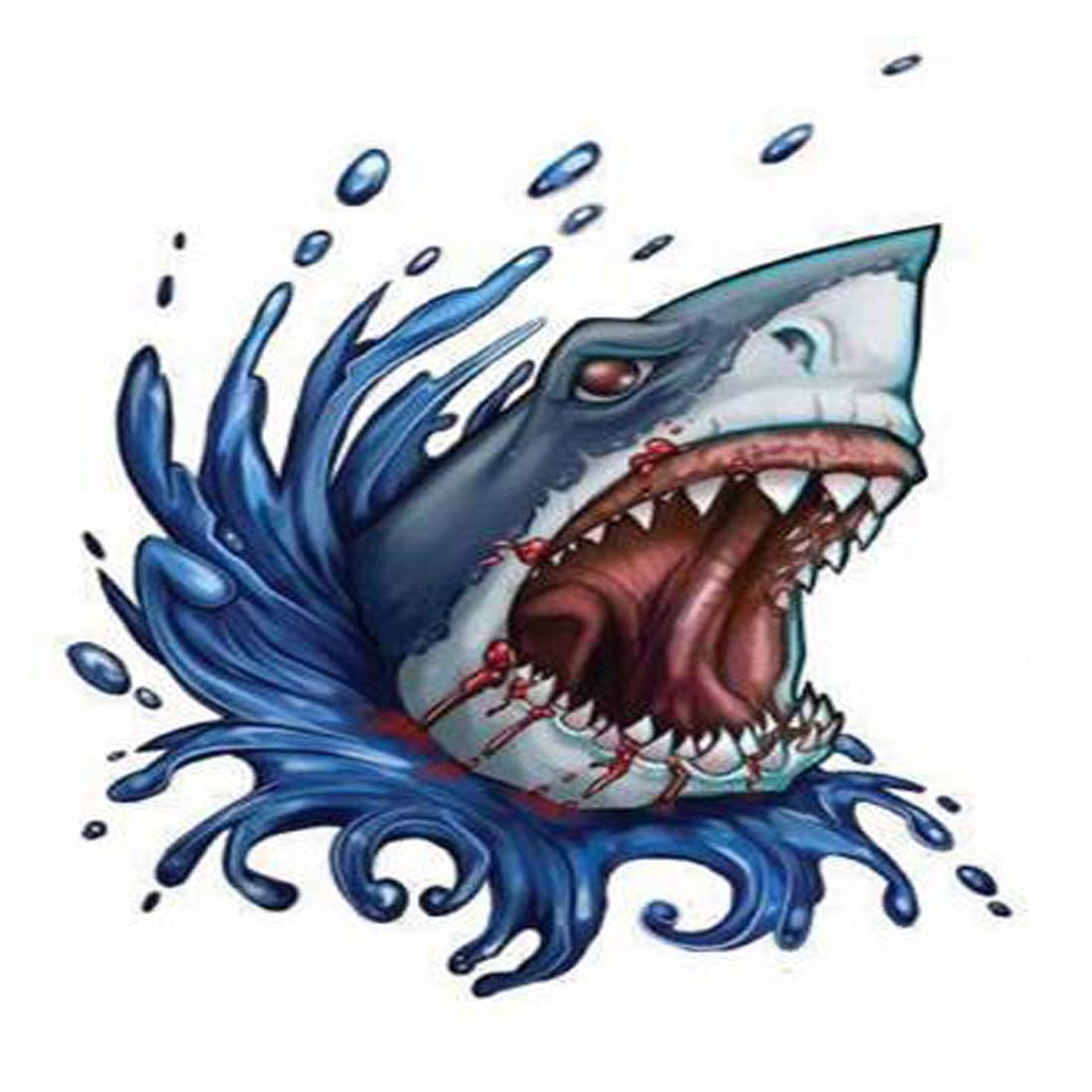 Temporary Tattoowala Sharks Fish Tattoo Waterproof Men and Women Temporary Body Tattoo - Temporarytattoowala