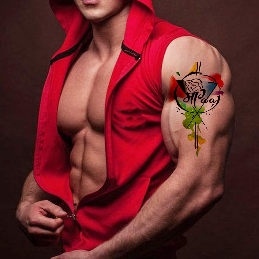 Maa Paa (mom dad) Tattoo Waterproof Male and Female Temporary Body Tattoo - Temporarytattoowala