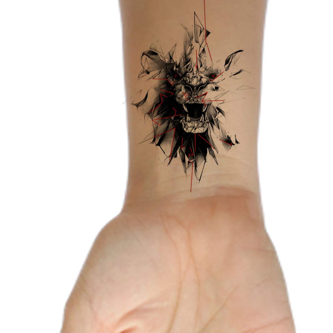Angry Tiger Tattoo Waterproof Male and Female Temporary Body Tattoo - Temporarytattoowala