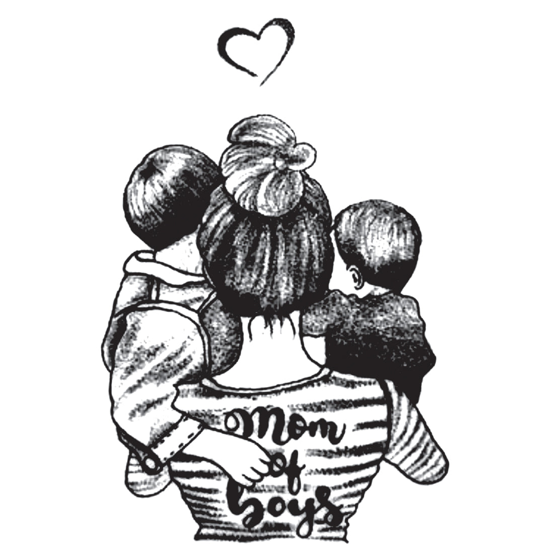 Mom Boys Tattoo Sticker Waterproof with Temporary Body Tattoo