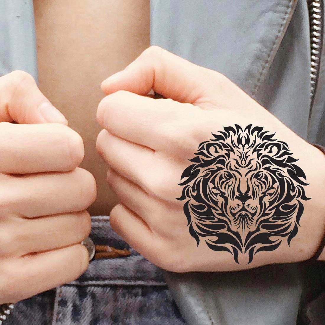 Temporary Tattoowala Angry Tiger Tattoo Men and Women Temporary Body Tattoo - Temporarytattoowala