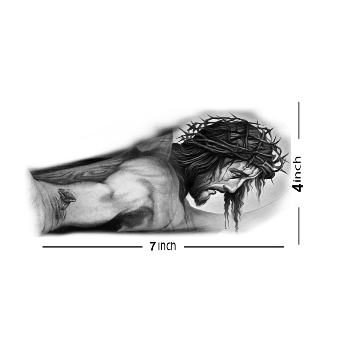 Jesus Hand Tattoo Design Waterproof Boys and Girls Temporary Body Tattoo