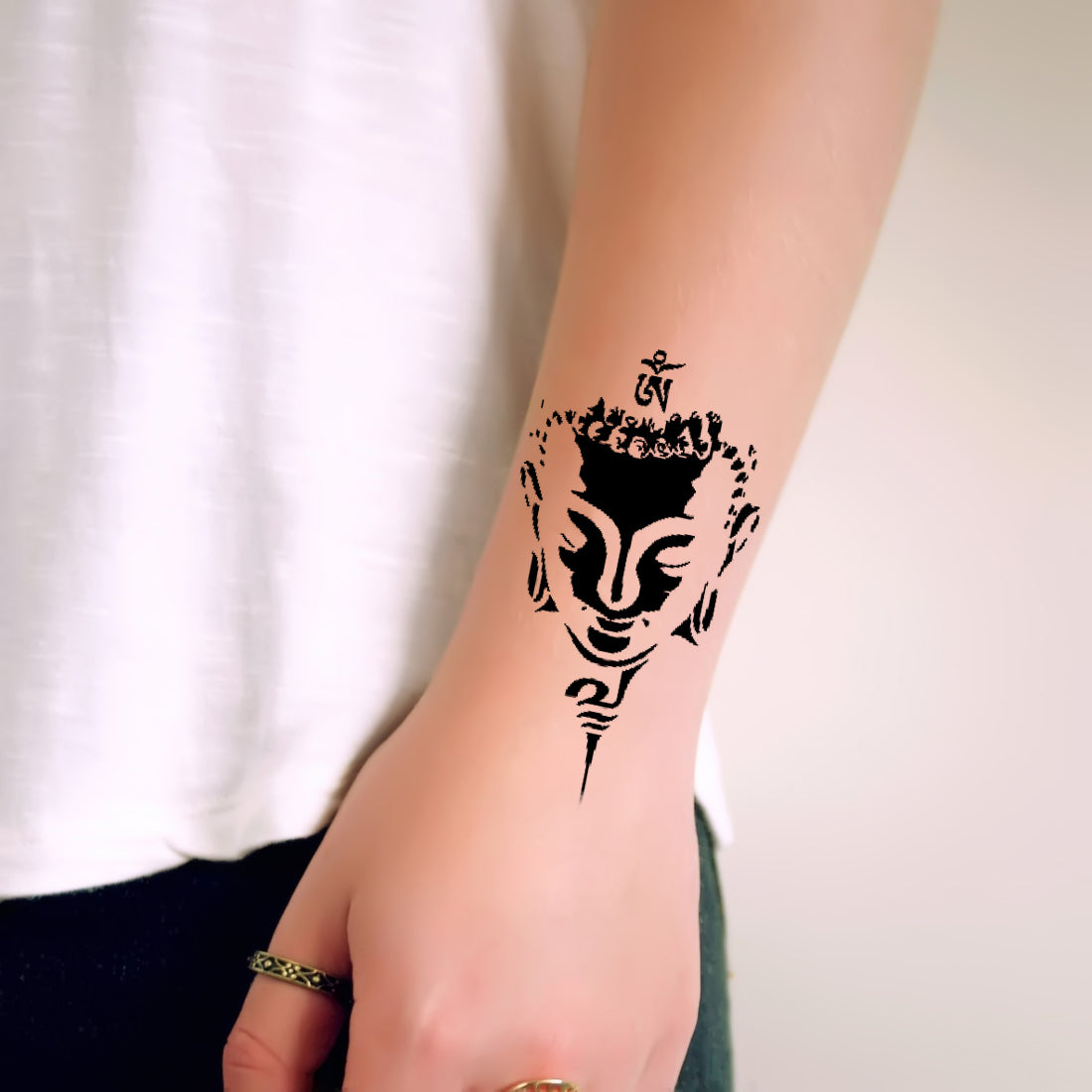 Gautam Buddha Ji Gods Temporary Body Tattoo Waterproof For Girls Men Women - Temporarytattoowala