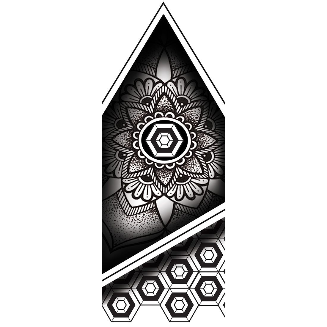 Full Sleev Tattoo Mandala Tapestry Black Waterproof For Men and Women Temporary Tattoo