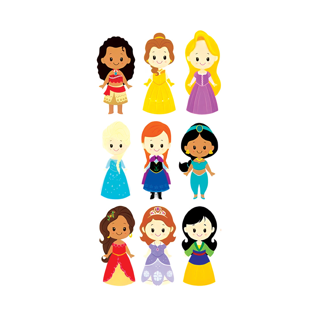 Princess Doll Barbie Waterproof For Kids Girls Temporary Tattoo