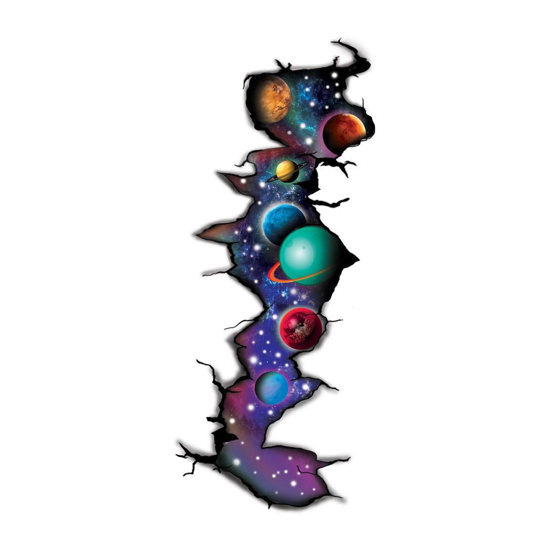 Planet On My Hand Design Temporary Tattoo Waterproof For Male and Female Temporary Body Tattoo