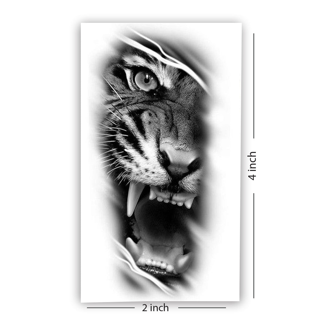 Tiger Eye Tattoo Animals Love Waterproof Boys and Girls Temporary Body Tattoo