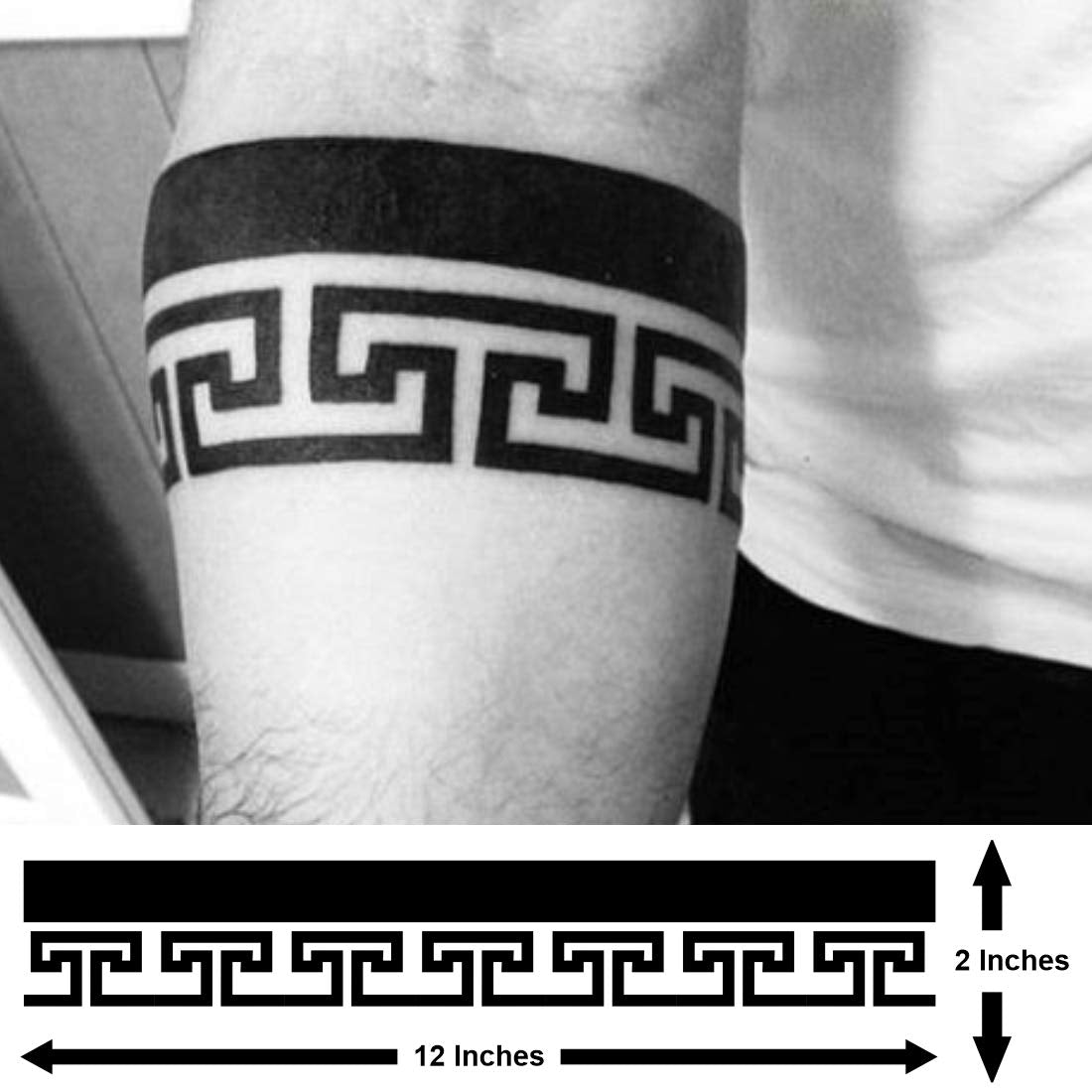 TEMPORARY TATTOOWALA Roman Forearm Hand Band Best Waterproof Men and Women Temporary Body Tattoo…