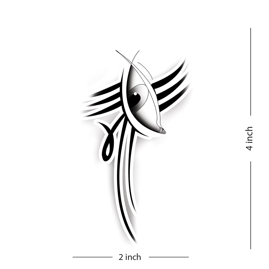 My Body Under A Devil New Temporary Tattoo Waterproof For Male and Female Temporary Body Tattoo