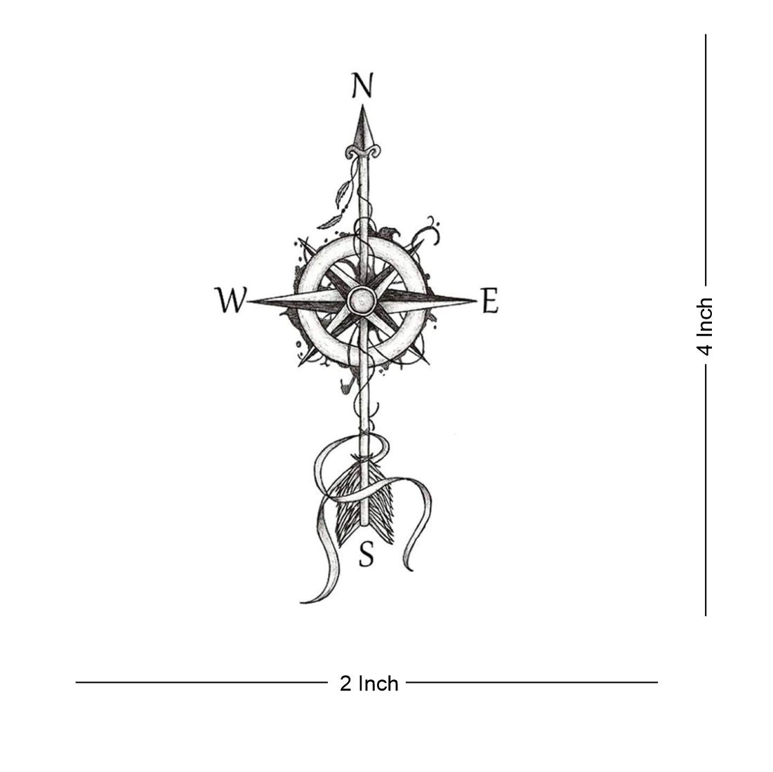 Temporary Tattoowala  Arrow Design For Boys and Girls Waterproof Temporary Tattoo Body - Temporarytattoowala