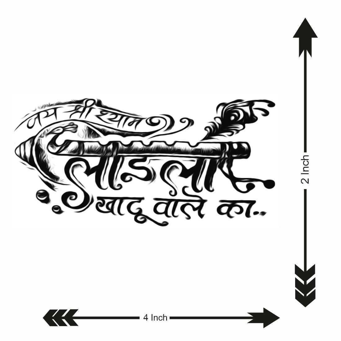 Ladla Khatu Wale Shyam Tattoo Waterproof Men and Women Temporary Body Tattoo