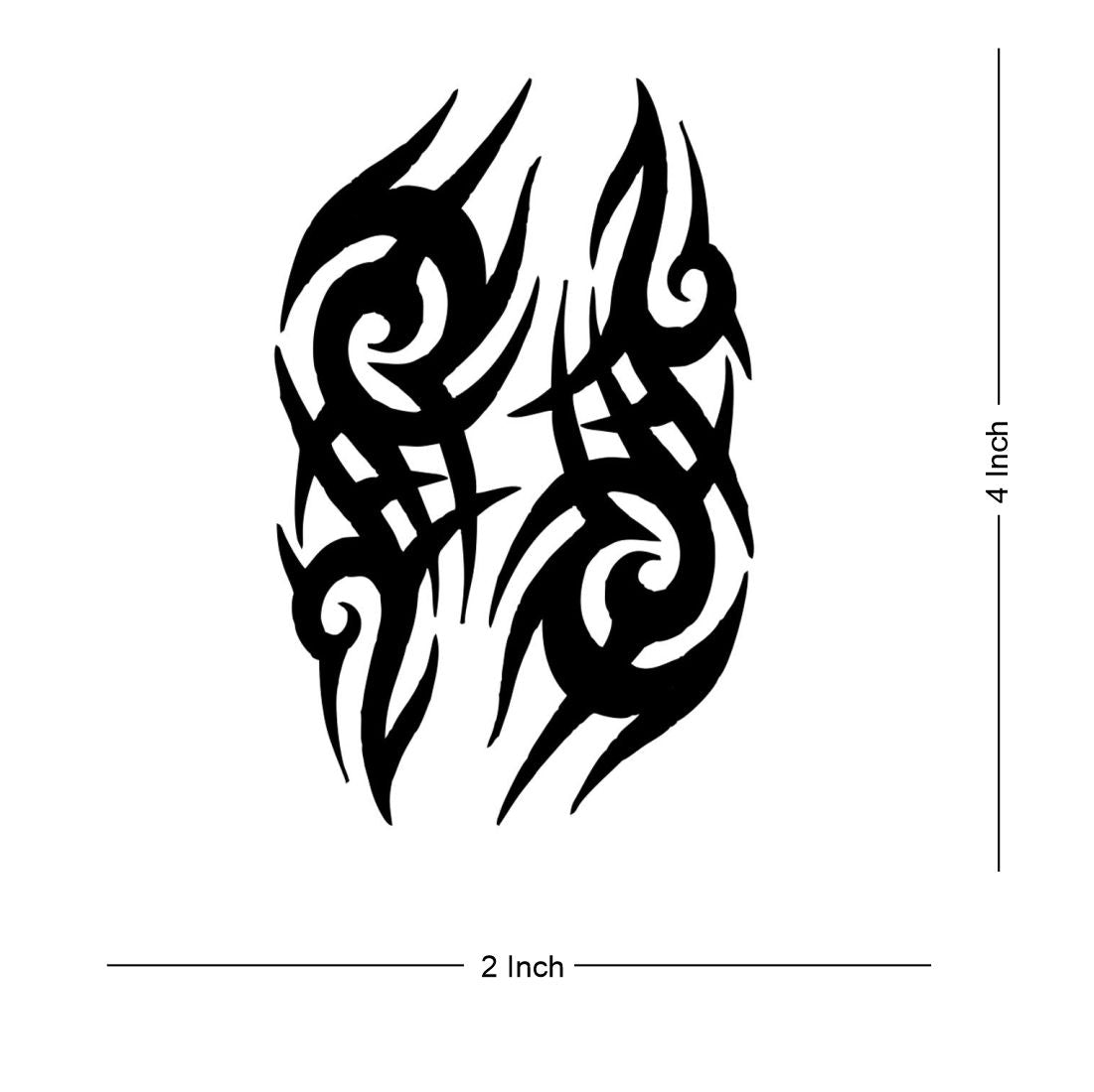 Tribal Tattoos Waterproof Male and Female Temporary Body Tattoo - Temporarytattoowala