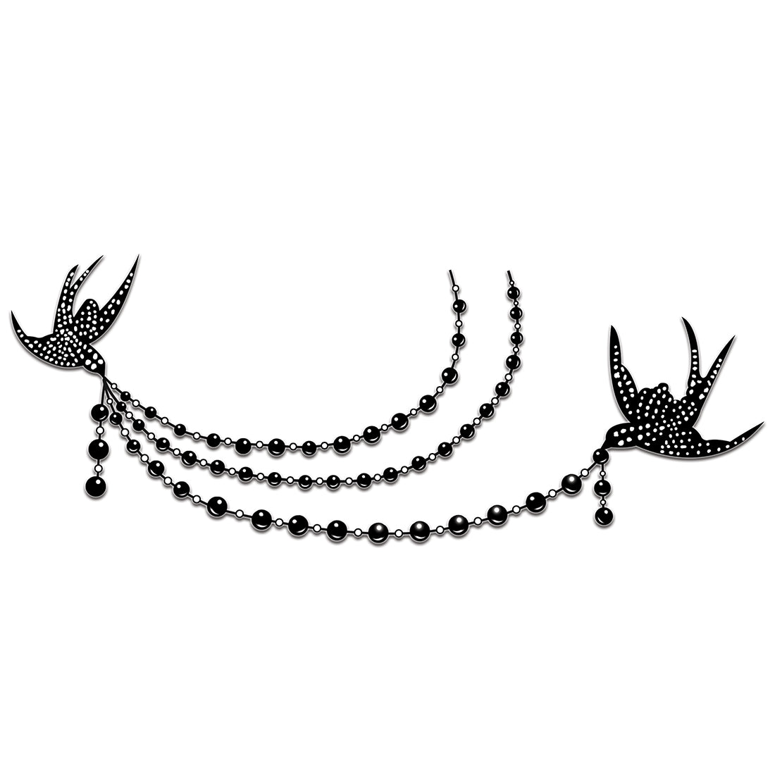 Red Jewelry Tattoo Design Waterproof For Women Temporary Tattoo