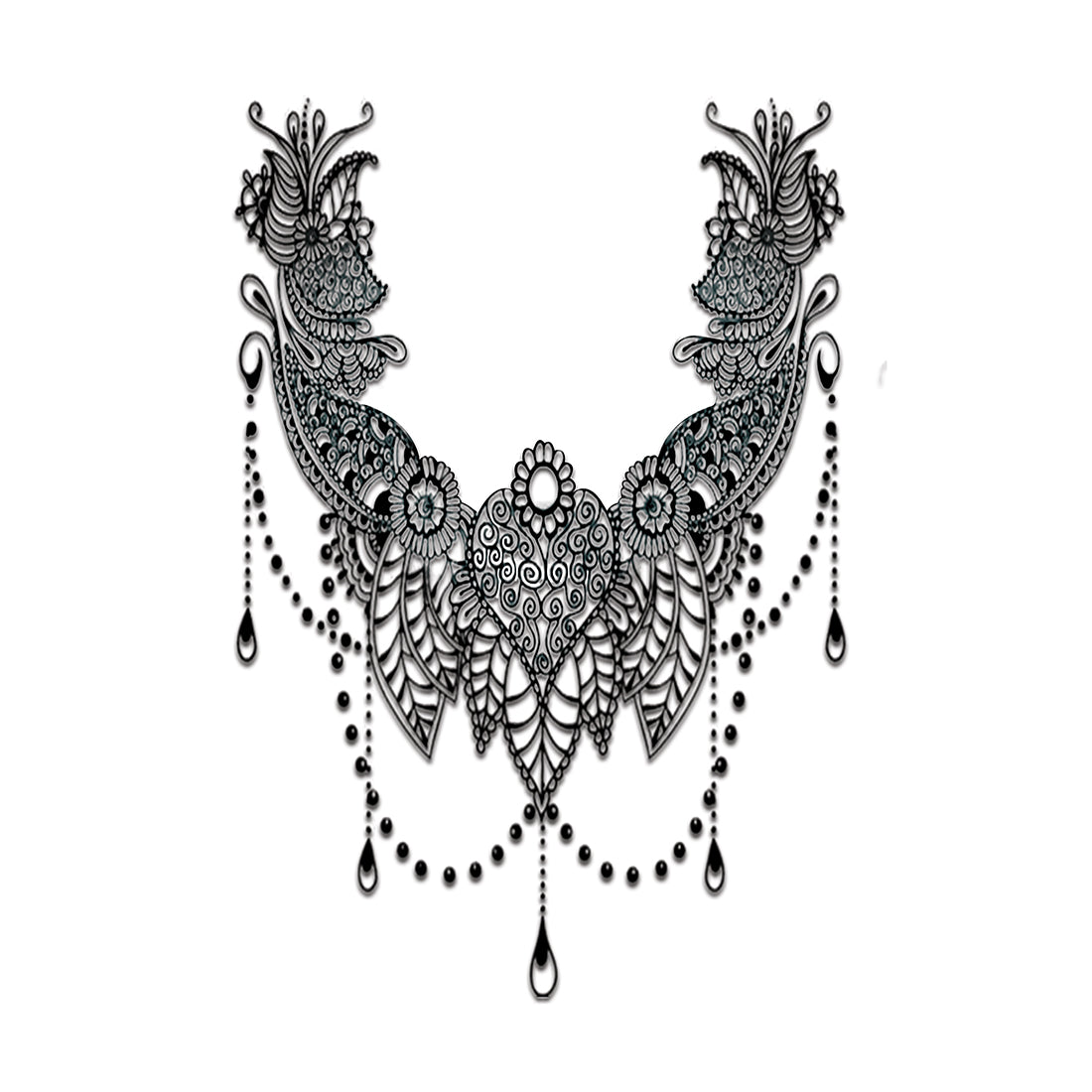 Indian Mandala Tattoo Design Waterproof For Men and Women Temporary Tattoo