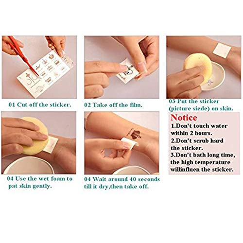 Temporary Tattoowala Butterfly Heart Beat Tattoo Waterproof Men and Women Temporary Body Tattoo