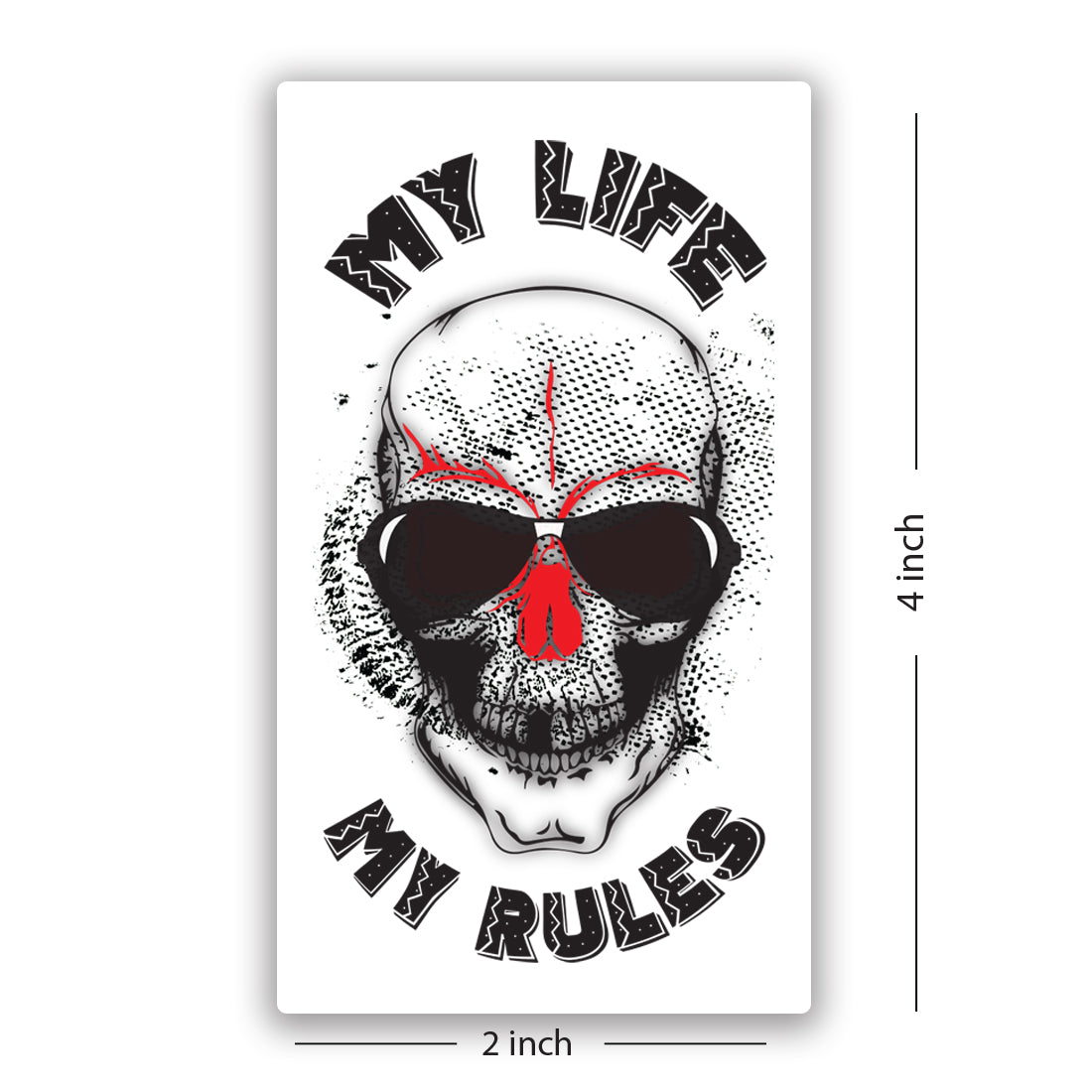 My Life My Rule Attitude Tattoo Waterproof For Girls and Boys Temporary Body Tattoo