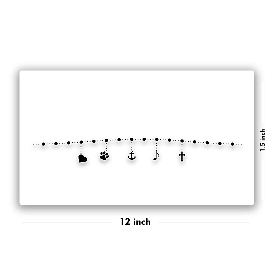 Ankle Jewellery Ankle band Like Payal Tattoo Waterproof For Girls Women Temporary Body Tattoo