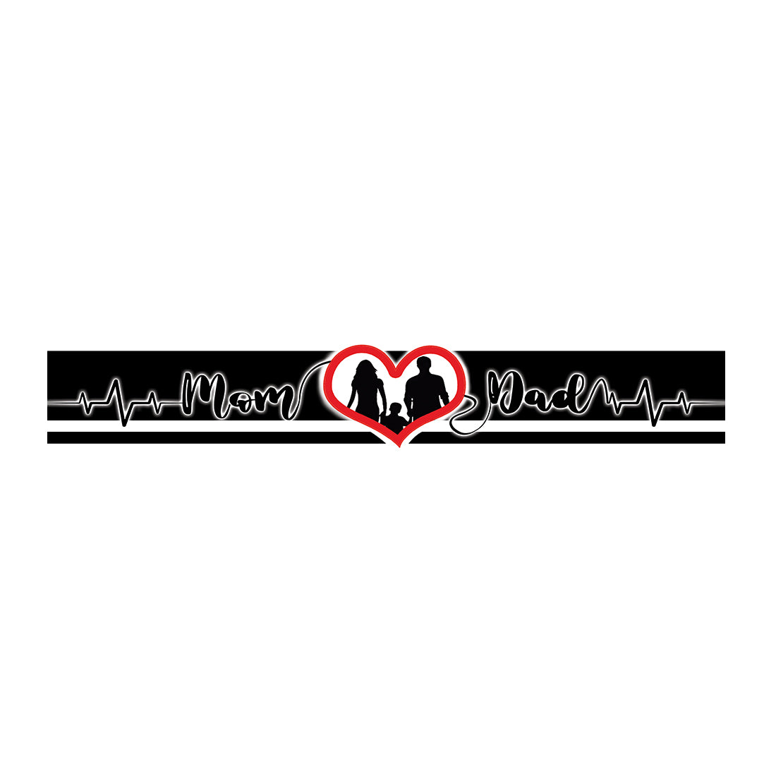 Hand Band Mom Dad Black Temporary Tattoo Waterproof For Boys and Girls Temporary Body Tattoo