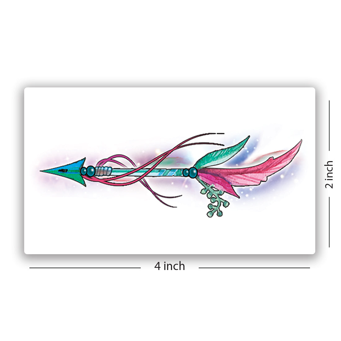 Multi Red Arrow Tattoo For Waterproof Temporary Body Tattoo For Girls