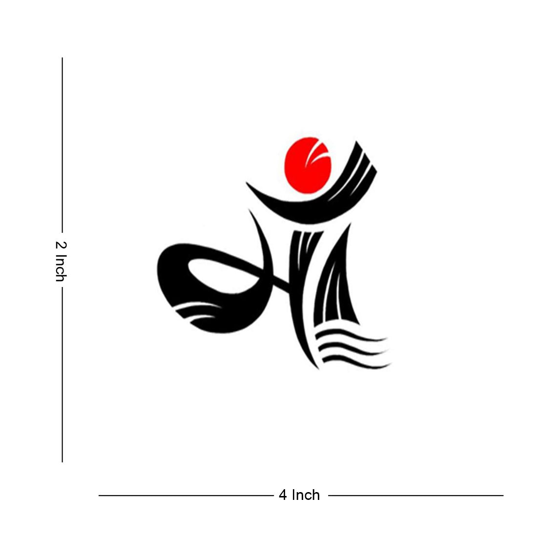 Maa Waterproof Men and Women Temporary Body Tattoo - Temporarytattoowala