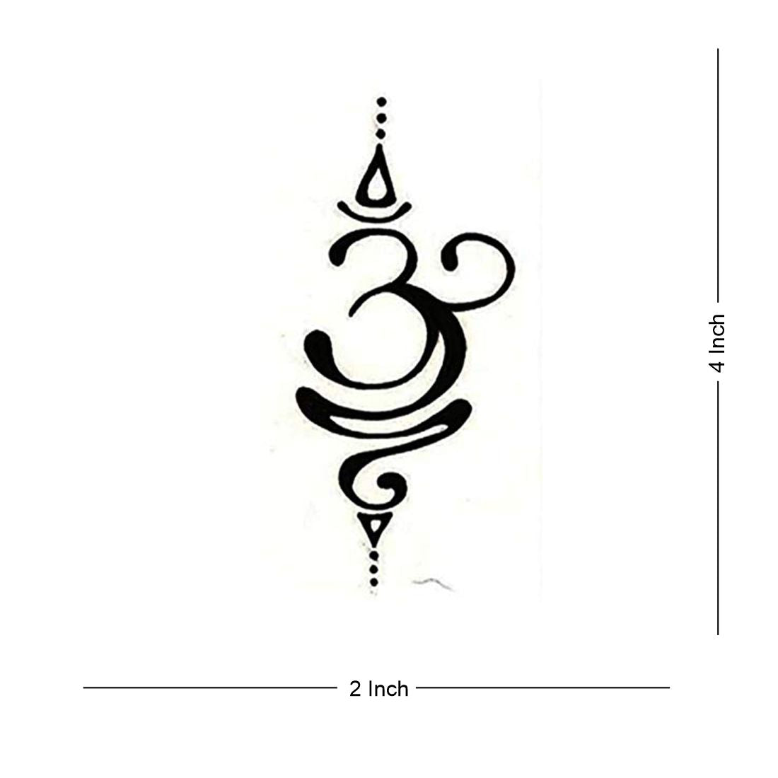 Om Candle Tattoo  Waterproof Man and Female Temporary Body Tattoo - Temporarytattoowala