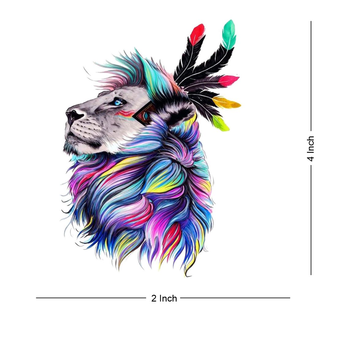 Tiger Tattoo Animal Temporary Body Waterproof Boy and Girl Tattoo - Temporarytattoowala