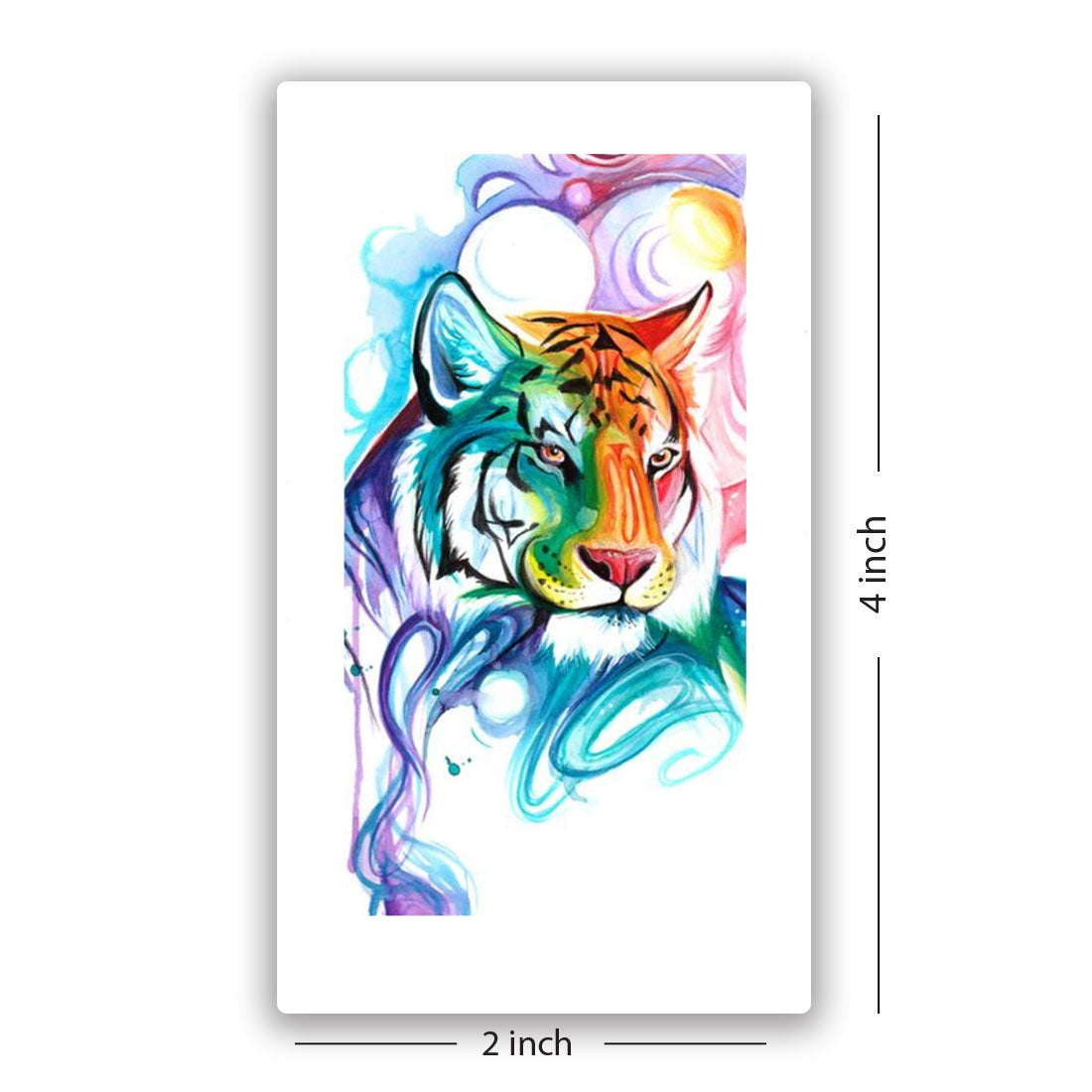 Temporary Tattoowala Tiger Men and Women Waterproof Temporary Body Tattoo…