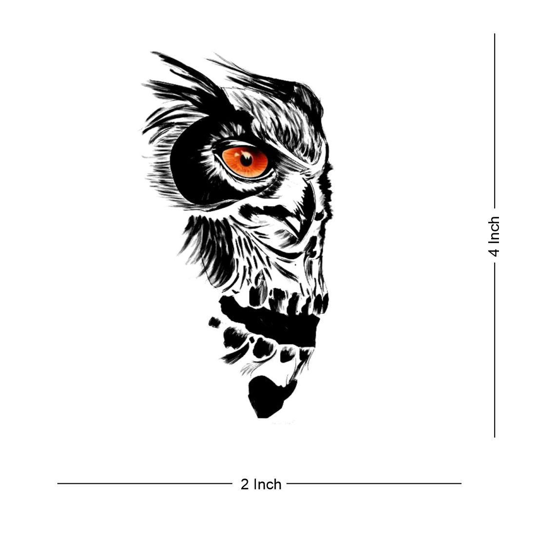 Owl Tattoo Temporary Tattoo Waterproof For Girls Men Women