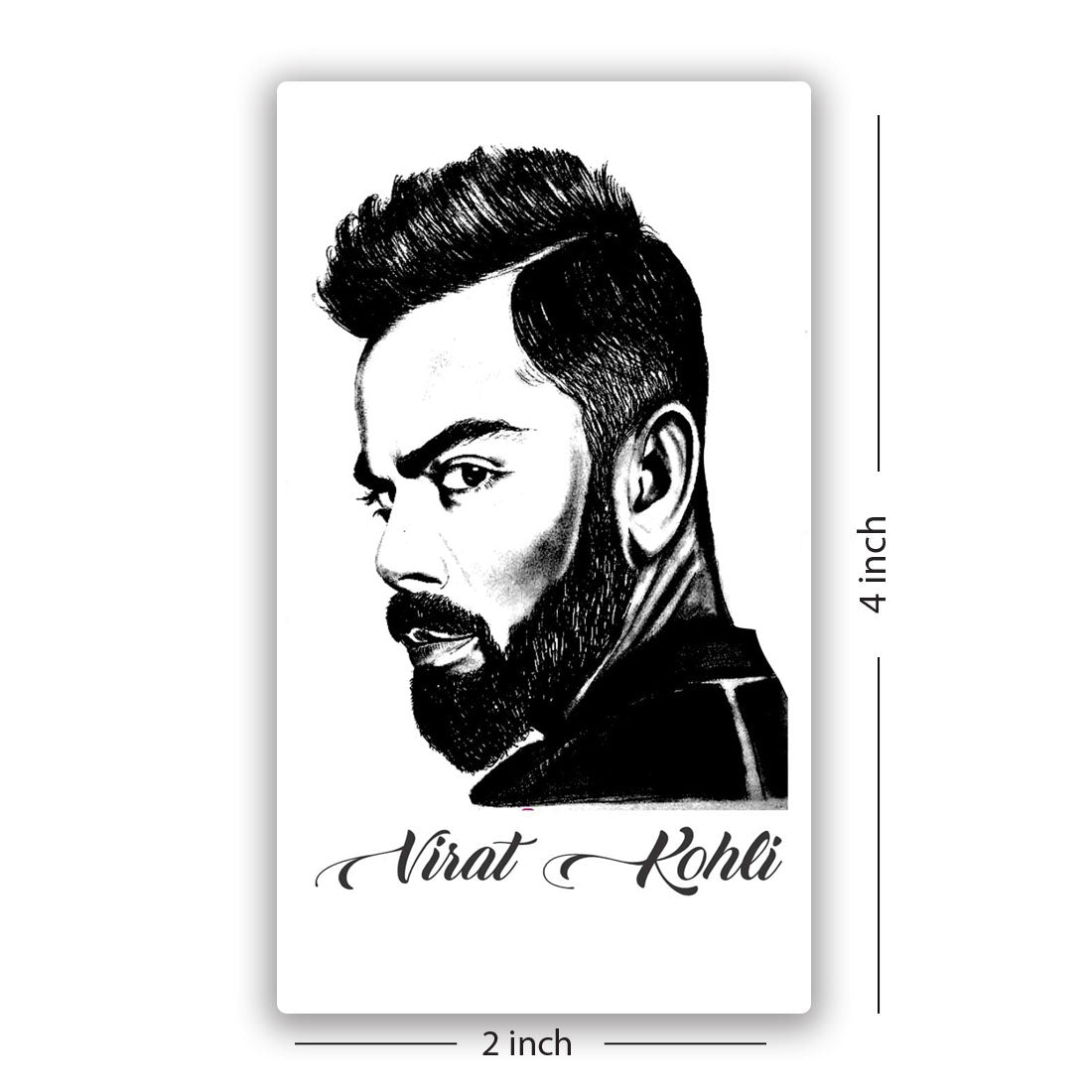 Temporary Tattoowala Virat Kohli Men and Women Waterproof Temporary Body Tattoo