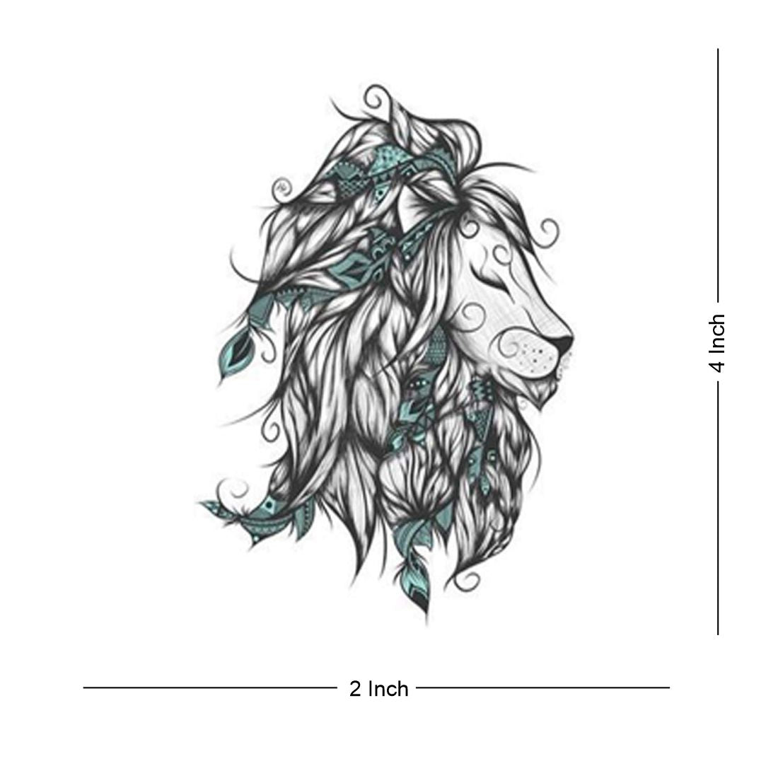 Tiger Animal Waterproof Male and Female Temporary Body Tattoo - Temporarytattoowala