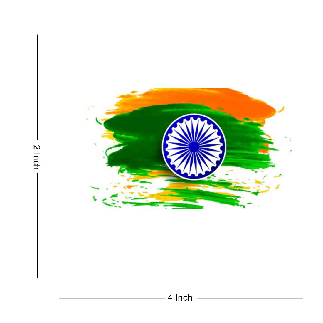 Indian Flag Patriotism Tattoo Waterproof Boys and Girls Temporary Body Tattoo - Temporarytattoowala