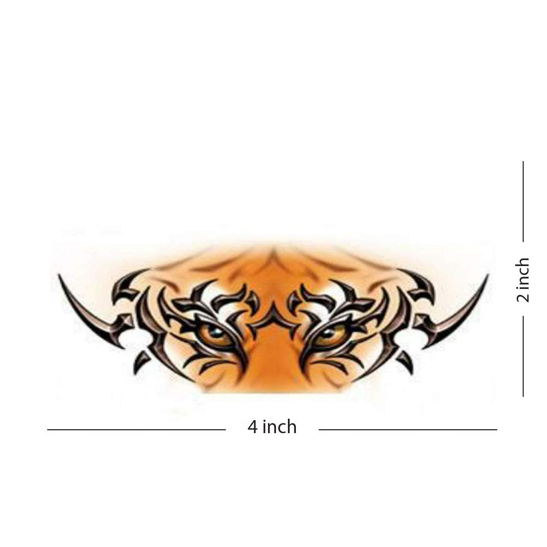 Tribal Tiger Eyes 3D Temporary Waterproof Tattoo For Men and Women