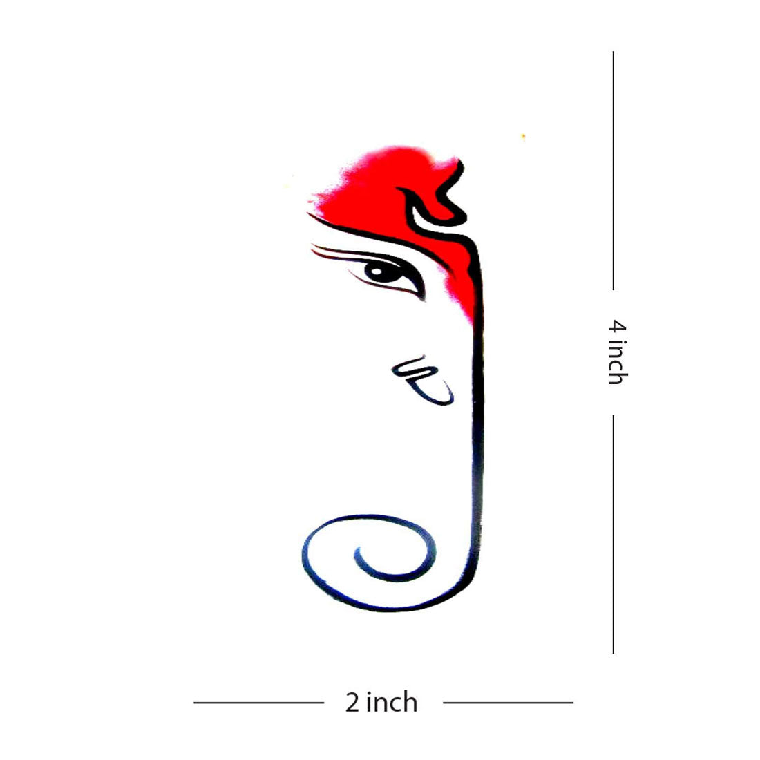 Lord Ganesha with swastik Design Temporary Waterproof Tattoo For Men and Women…