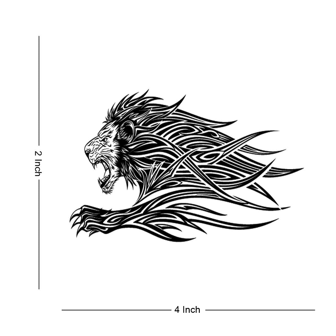 Tiger Tattoo Waterproof Men and Women Temporary Body Tattoo - Temporarytattoowala