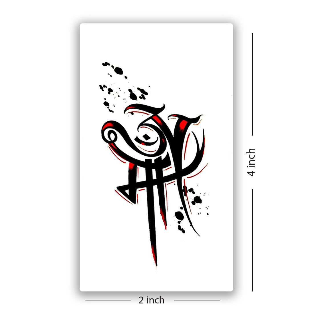 Temporary Tattoowala Maa Body Tattoo Men and Women Waterproof Temporary Body Tattoo…
